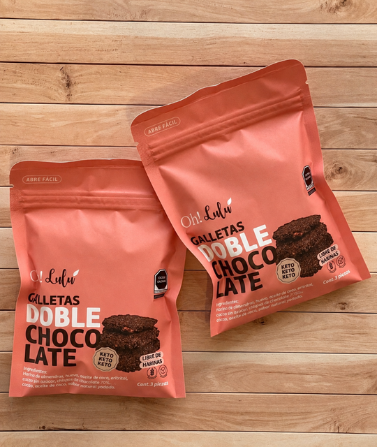 Galletas doble chocolate